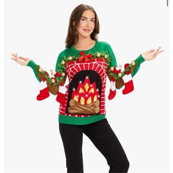 Tipsy Elves Women's Christmas Sweaters - Women's Ugly Christmas Sweater - Picture 1 of 7